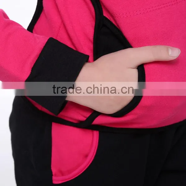 Girls Stylish Suit Kids Long Sleeve Sweatsuit Sets Children Gymnastics/Sports Suits photo-6