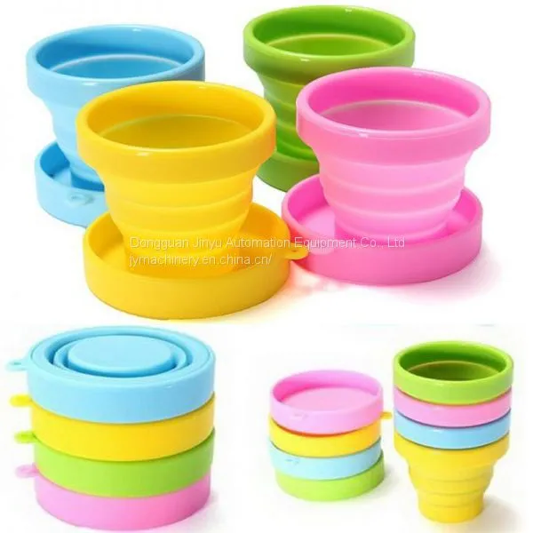 Portable Silicone Folding Water Bottle Travel Retractable Kettle Travel Compress Retractable Cup Folding Cup Machine photo-4