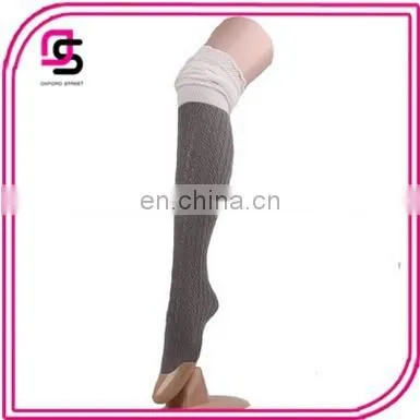Hot Selling Women Socks Colorful Lace Hollow Over the Knee Socks In Stock photo-2