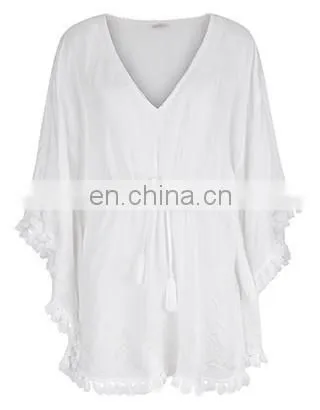 2015 Wholesale Factory Price White SHOULDER KAFTAN Kaftan For Women Summer Wear photo-3