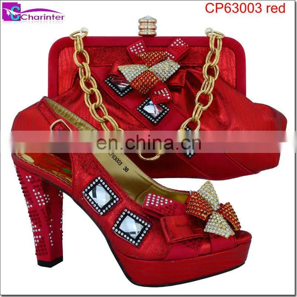 Italian Shoes and Bags to Match Women Ladies Shoes Wholesale African Shoes and Bag photo-2