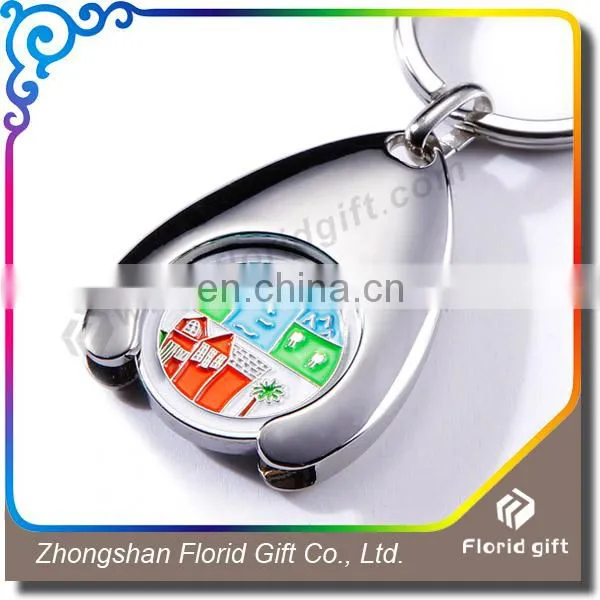 Promotional Metal Euro Coin Key Chain,Trolley Token Coin Key Chain photo-5