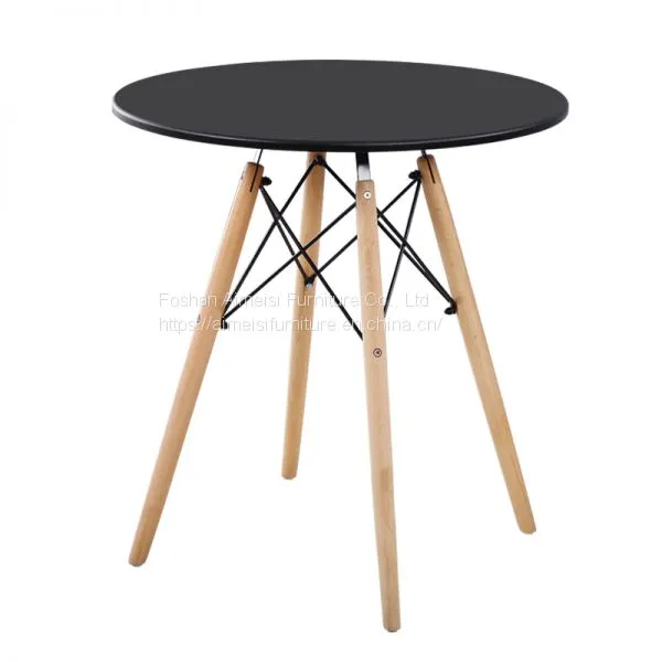 Modern White Kitchen Small Round Dining Round Table photo-2