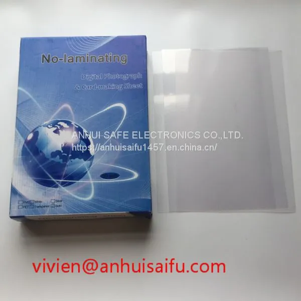 Transparent PVC No-Laminated Card(Inkjet)
