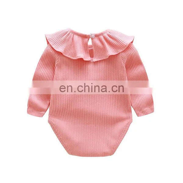 Infants & Toddler Clothes Rib Cotton Ruffle Princess Baby Girls Romper photo-6