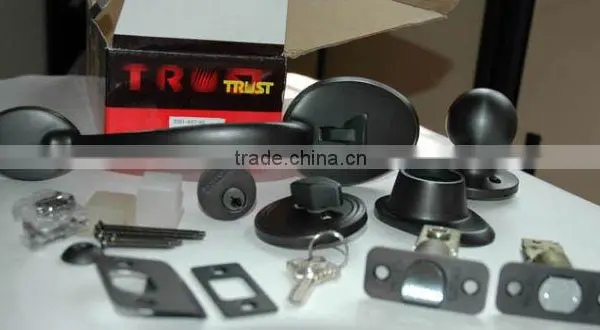 Brass Grip Handle Lockset