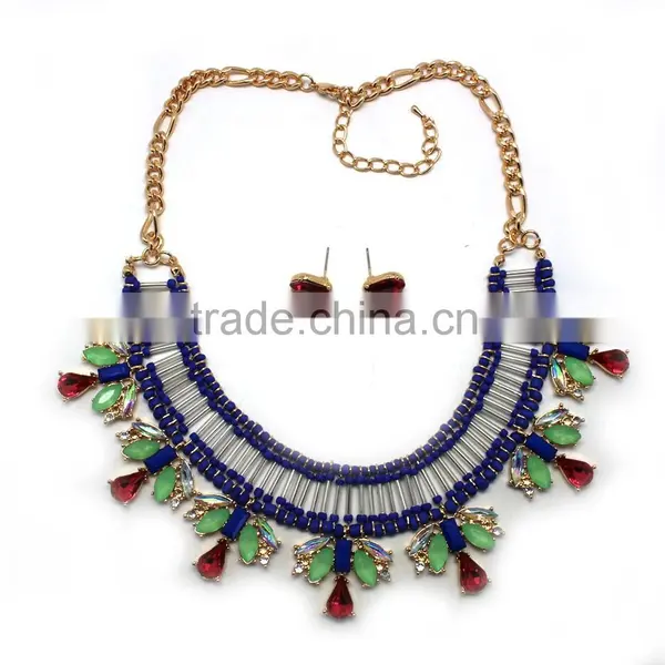 2015 Fashion African Jewelry Set Charming Style Jewelry Set Yiwu Fashion Beads Necklace Set photo-4