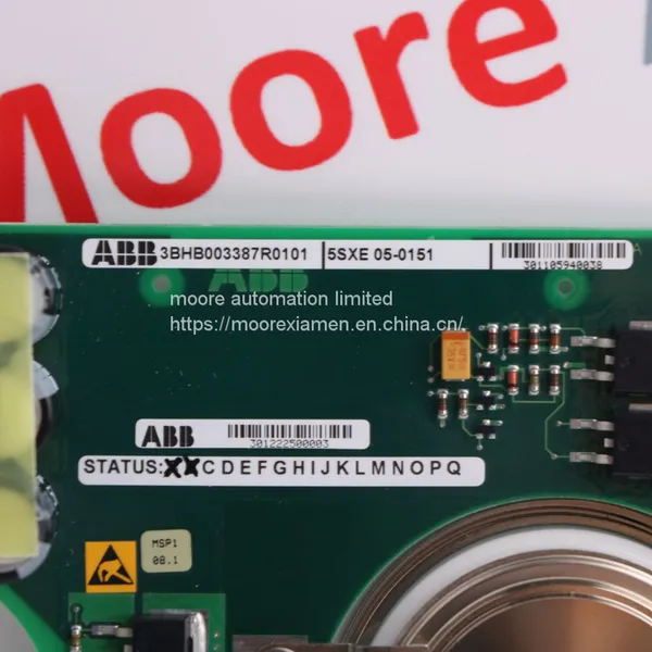 ABB 3BHB003387R0101 5SXE05-0151 3BHL000385P0101 5SHX0845F0001 5SGX0845F0001 Ready Stock