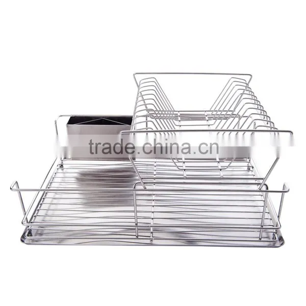 Hot Selling 2 Tier Stainless Steel Dish Rack photo-2