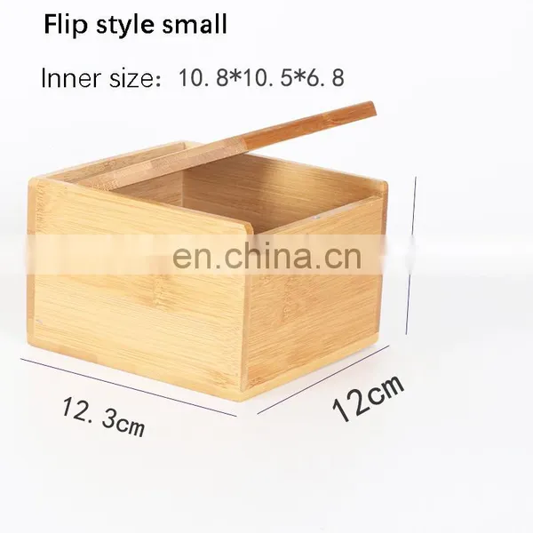 Natural Bamboo Eco-friendly Tissue Storage Box Multi-function Dinning Room Living Room Toilet Tissue Box photo-5