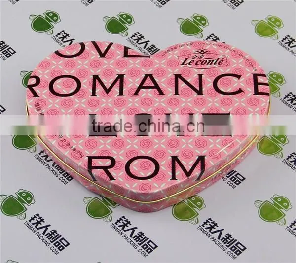 Heart Shape Valentines Day Gift Tin Box Candy Case Metal Chocolate Can photo-2