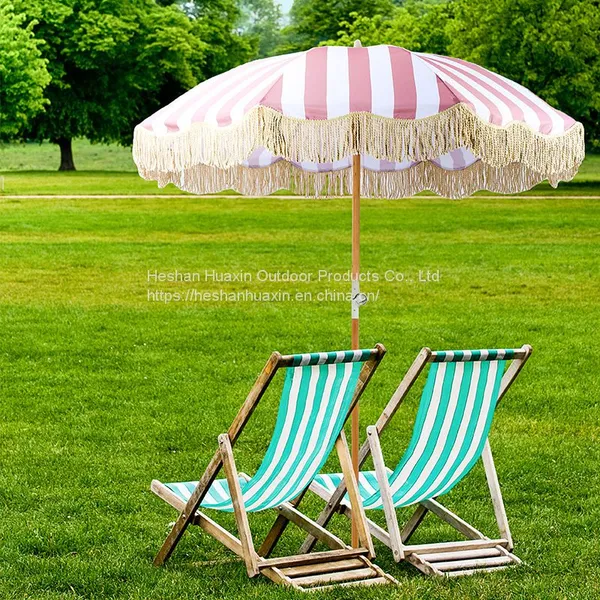 Tassel Beach Umbrella Ins Wind Swimming Pool Courtyard Umbrella 1.8m 37-inch Sunscreen Sun Umbrella Customized Advertising Umbrella Wholesale photo-3