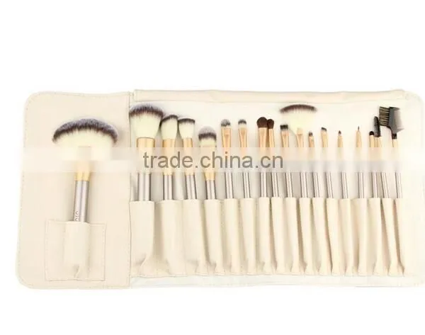 18pcs Face Use Beauty Brush Kit With Nature Long Bamboo Handle photo-6