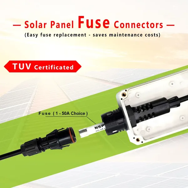 Fireproof Flame Retardant NSPV Solar Combiner Box Inverter Panel Type Fuse Connectors Series photo-3
