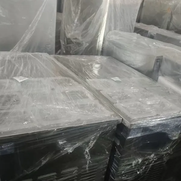 Commercial Fried Ice Cream Roll Machine With Single Square Pan and Double Pan and Material Barrows photo-5