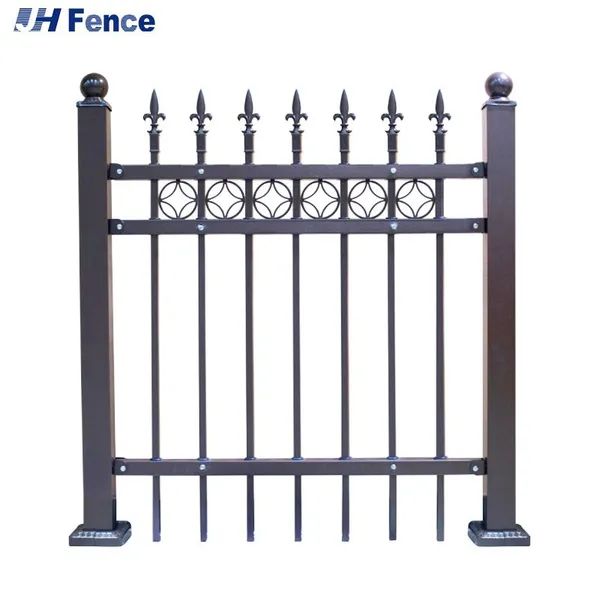 Galvanized Metal Panel Iron Wire Mesh Ornamental Steel Fence With Good Service Tubular Balcony Fence