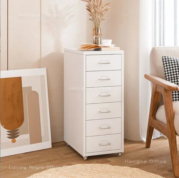 Simple Rolling Drawer Cabinet With 6 Drawers | Stain - Resistant | for Makeup and Nail Tools