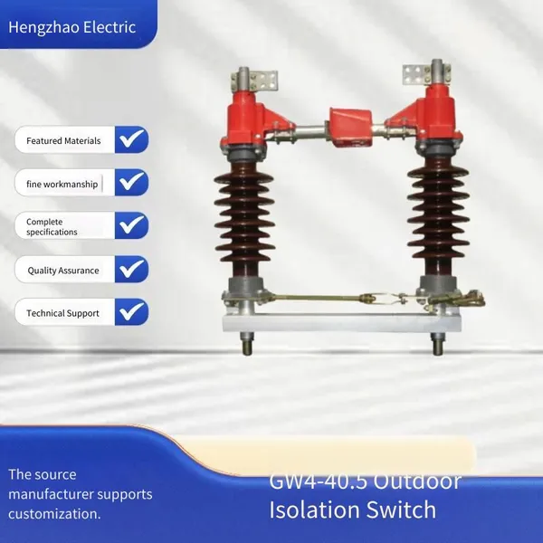 35kv Outdoor High Voltage Isolating Switch Gw4-40.5/630a Copper Tube Pole-mounted Earthing Switch