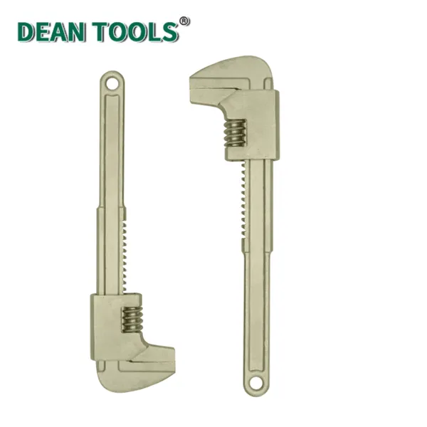 375 mm Non-Sparking Right Angle Adjustable Wrench 88 mm Opening Aluminum Bronze Non-Magnetic & Corrosion Resistant photo-3