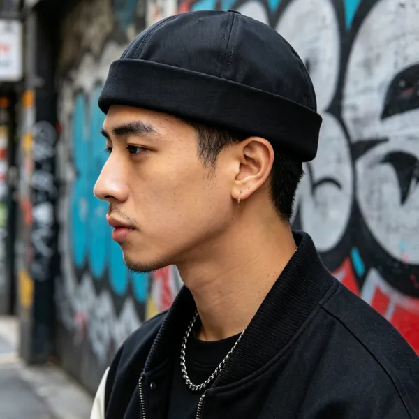 Solid Color Quick Dry Docker Beanie Cap Lightweight No Brim Fisherman Skullcap Custom Logo Streetwear Cuff Rolled Work Hat Wholesale