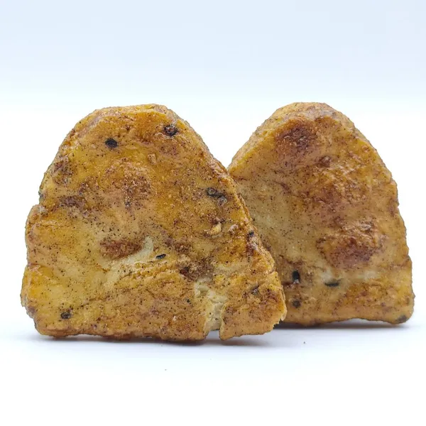 Healthy Non-fried Large Size Rice Cracker Bites Chicken Pepper Soy Flavor With Sesame Seeds for Private Label OEM photo-3