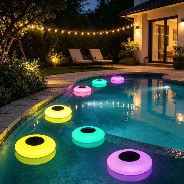 UFO 16 Color Changing Solar Floating Light Waterproof LED Garden Lamp LED Solar Light IP65 for Outdoor Floating Pool Light photo-5
