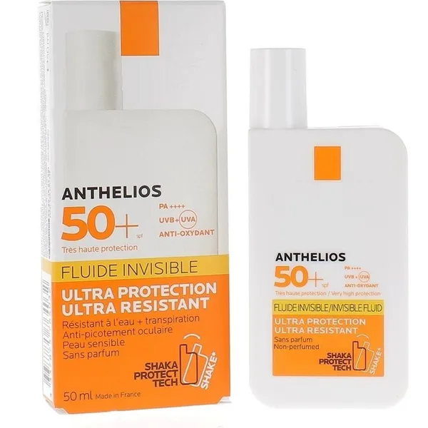 Ultra Smooth Anthelios Sunscreen Lotion SPF 50 Water Resistant 80 Minutes Light Colored Finish No White Cast