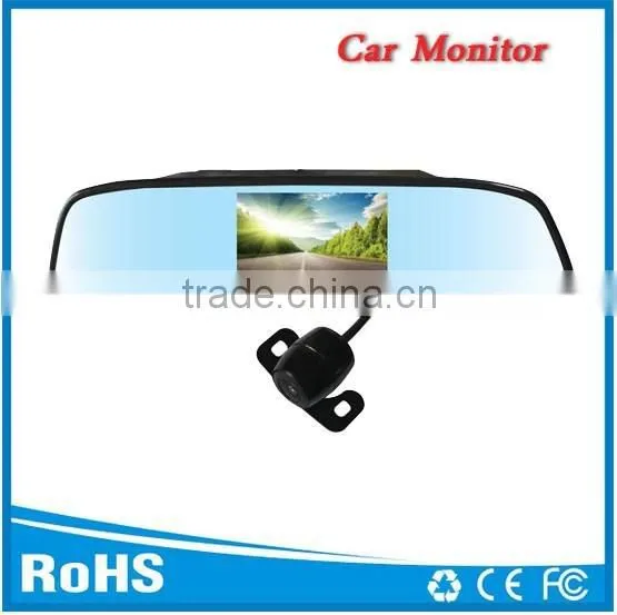 Hot Selling Car Mirror Monitor Reverse Camera With 4.3inch Tft Lcd Display