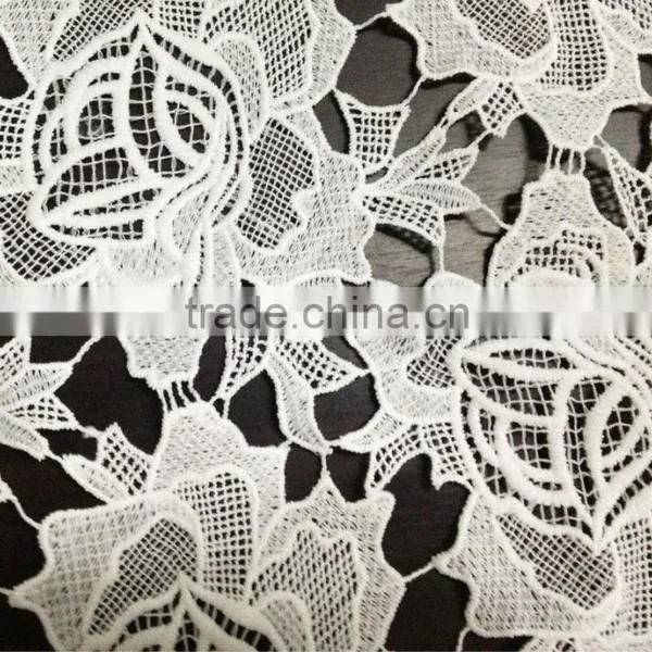 2016 Fashion Lace Accessory With Flower Fabric Embroidery Polyester Whole Lace for Garment photo-2