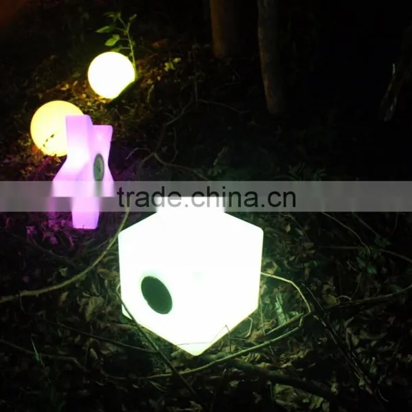 Solar LED Light Cube With Bluetooth Stereo & Remote Control & Solar YXF-4343BS photo-6
