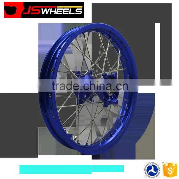 China YZ 450 F YZ250 Alloy Blue Color Motorcycle Spoke Wheel photo-6