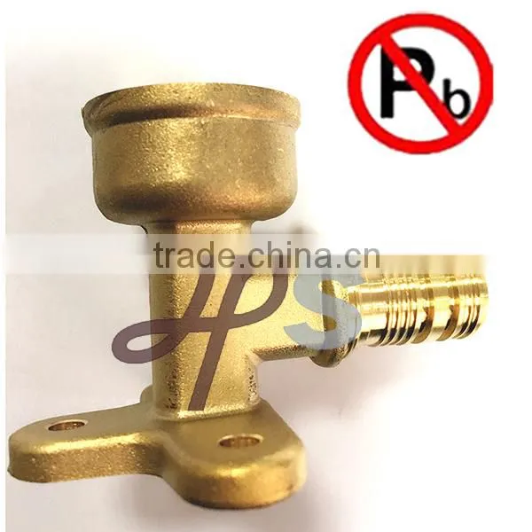 Lead Free Brass Pex Wallplate Elbow Fitting photo-2