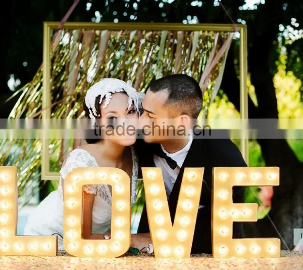 Weeding Ornament LOVE LED Marquee Letter photo-2