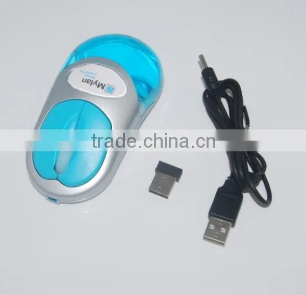 Laptop Gift 2.4G Rechargeable Wireless Liquid Aqua Mouse With Personalized Floater Design photo-2