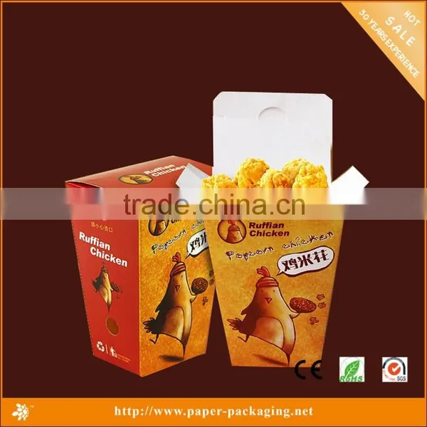 White Cardboard Chinese Custom Print Fried Chicken Box photo-3