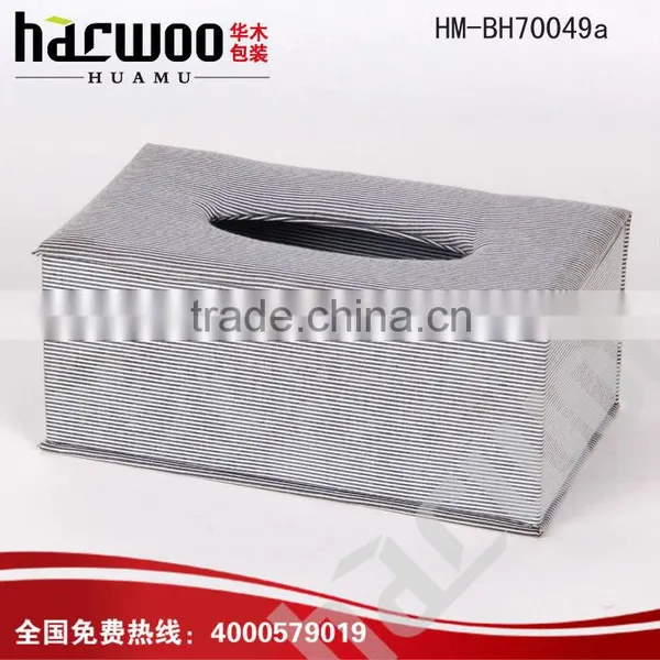 High Quality Small MOQ Cheap Hotel Leather Tissue Box photo-2