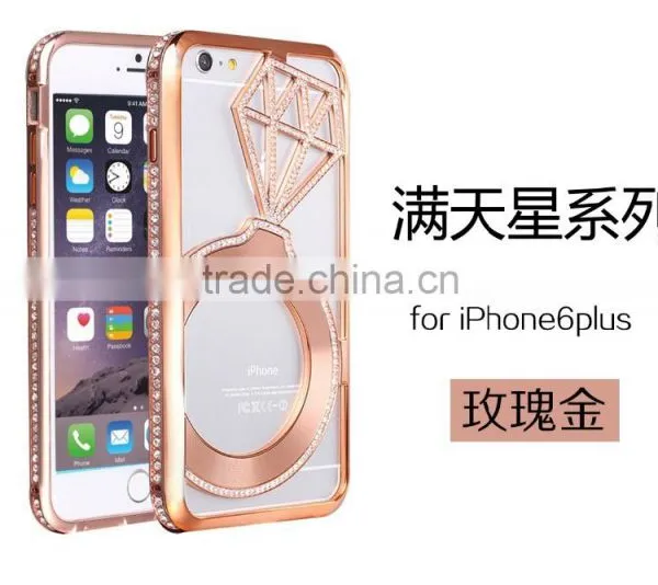 Top Quality Diamond Aluminum Metal Bumper For IPhone 6,samsung s5 photo-3