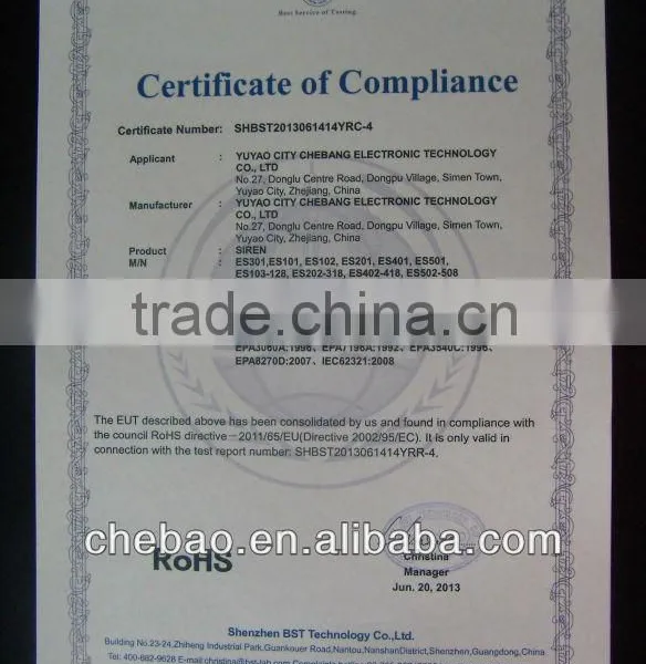 DC 12V TO 80V Backup Alarm ,with CE and Rohs photo-5