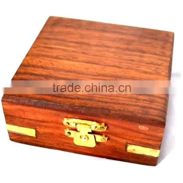 Nautical Brass Geological Compass - Magnetic Compass With Wooden Box 13511 photo-6