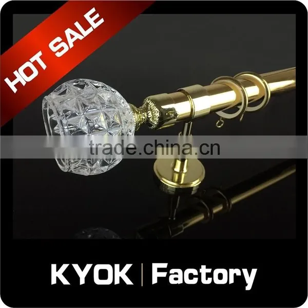 KYOK Curtain Rod With Dimond Curtain Finial in Africa ,wrought Iron Curtain Rod Finials ,curtain Finials photo-2