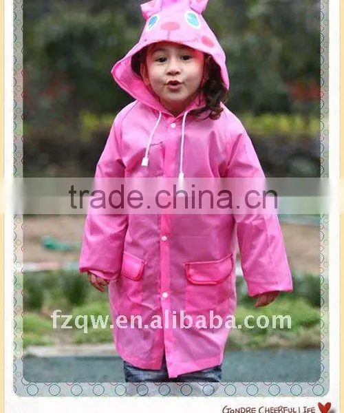 Cute Kids Raincoat Rain Poncho