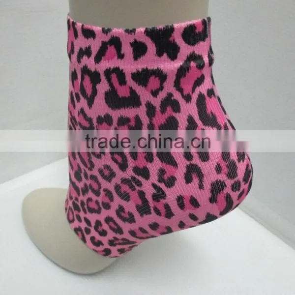 Pink Leopard Sock Heel / Elbow Socks / Printed Heel Socks photo-2