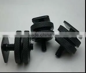 1/4inch Tripod Screw to Flash HotShoe Mount Aluminum Adapter Light Stand