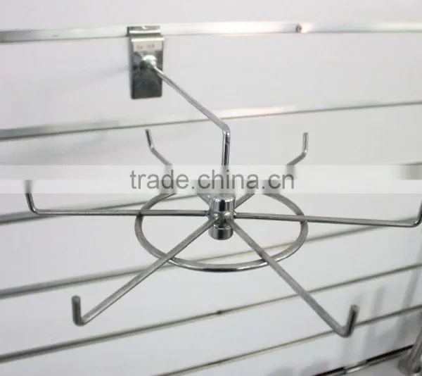 SLATWALL Spinner Jewellery Tie Scalf Shopfittings 6 Prong Display Spinning Hook photo-2