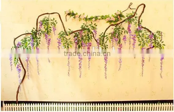 Artificial Wisteria Flower for Indoor Decoration