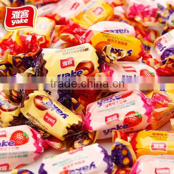 Yake 250g Wholesale Toffee Candy Bar With Fruit Flavor photo-5