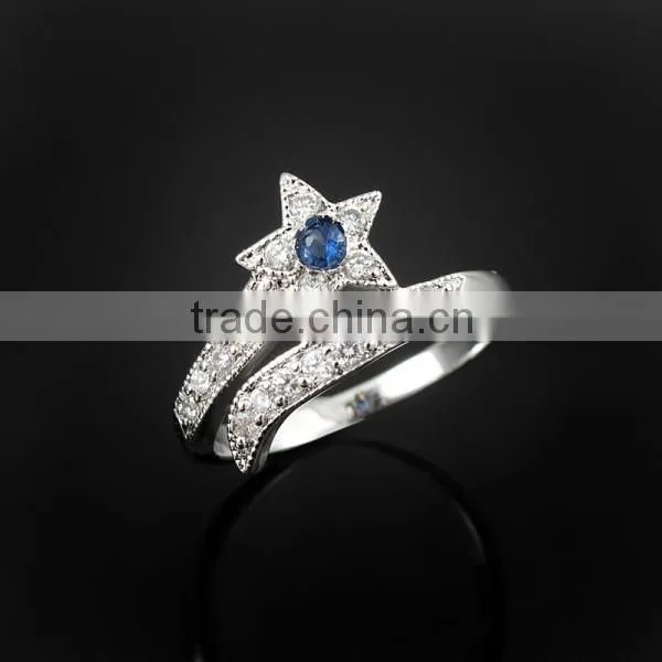 2015 Factory New Fashion 925 Silver China cz Rings photo-3