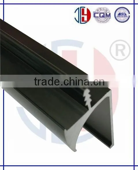 High Quality L Shaped Handle Aluminum Frame Profile for Kitchen Cabinets by China Manufacotory