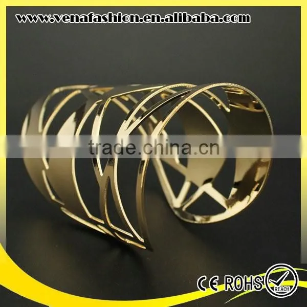 Big Hollow Indian Metal Cuff Bracelet, Liquid Metal Bracelet photo-4