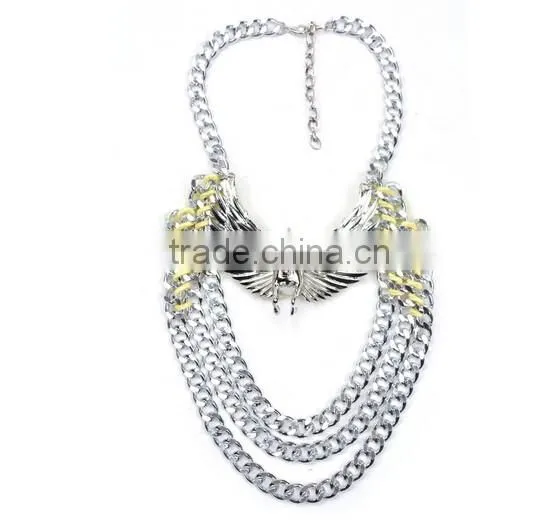 New Design Lady Bib Statement Noble Exaggerated Chain Pegasus Luxury Necklace photo-3